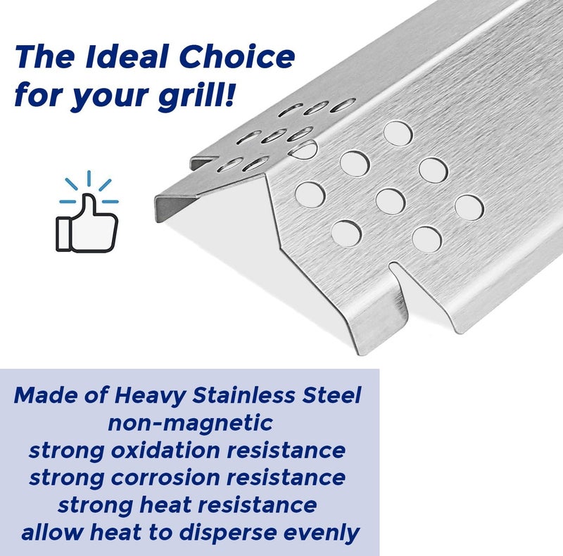 Utheer Grill Replacement Parts for Nexgrill 4 Burner 720-0830H 720-0783E 720-0888 720-0888N, Nexgrill Replacement Parts 4 Burner Included 4 Grill Burner Tube, 4 Heat Plates Shield Tent, 4 Ignitors - Image 3